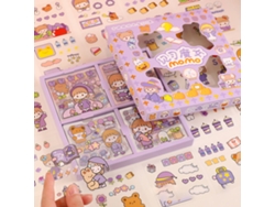 100 pegatinas de bruja para cuaderno, accesorios para álbumes de recortes, tarjetas impermeables para mascotas