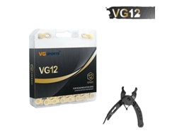 Cadena MTB, 12 velocidades, titanio color arcoíris, 1 pieza 12v Ti Gold Set OEM