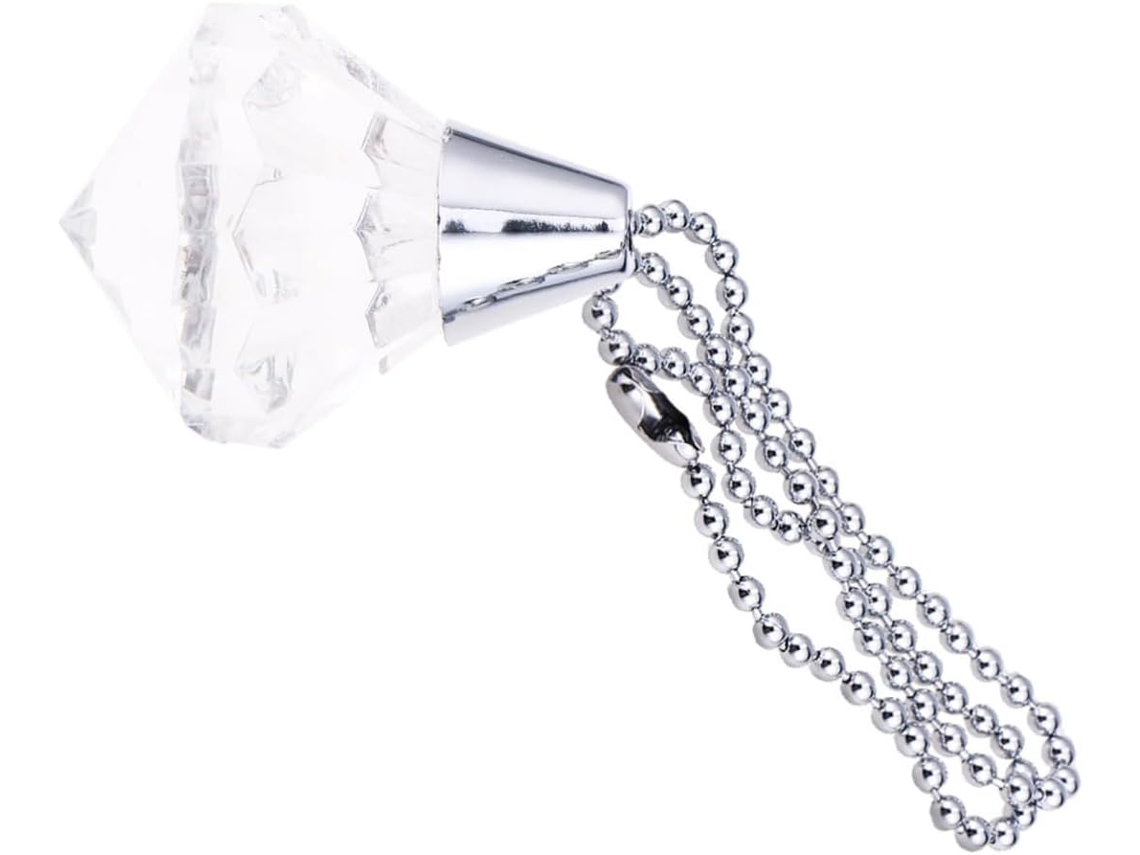 Juego de 2 lámparas colgantes con cadena para ventilador de techo, cadena de extensión con forma de Gokoco