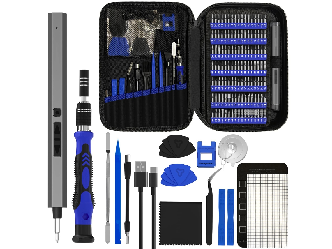 Kit De Herramientas De Reparación De Precisión Profesional 154 En 1, Que Incluye 120 Destornilladores Magnéticos Tipo C (pilas No Incluidas).