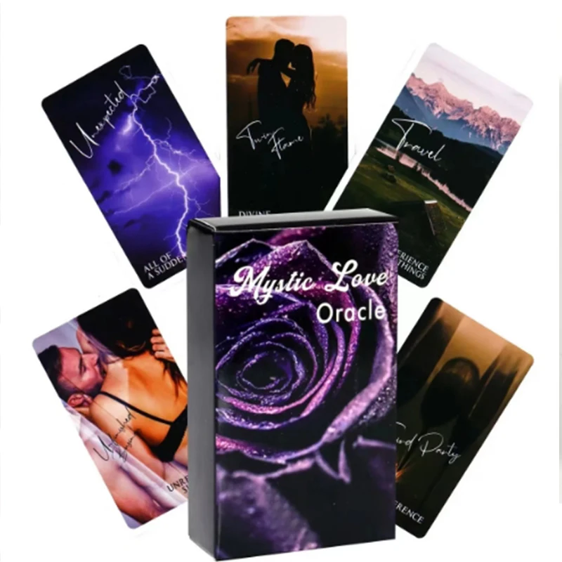 Cartas Oráculo Do Amor Misterioso, Jogo De Tabuleiro De Tarô Com 79 Cartas, Ferramenta De Adivinhação Com Tarô Misterioso Para Festas