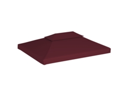 Cubierta para cenador de 2 capas, 310 g/m², 4 x 3 m, color burdeos, Wsd992106 Lovely Home