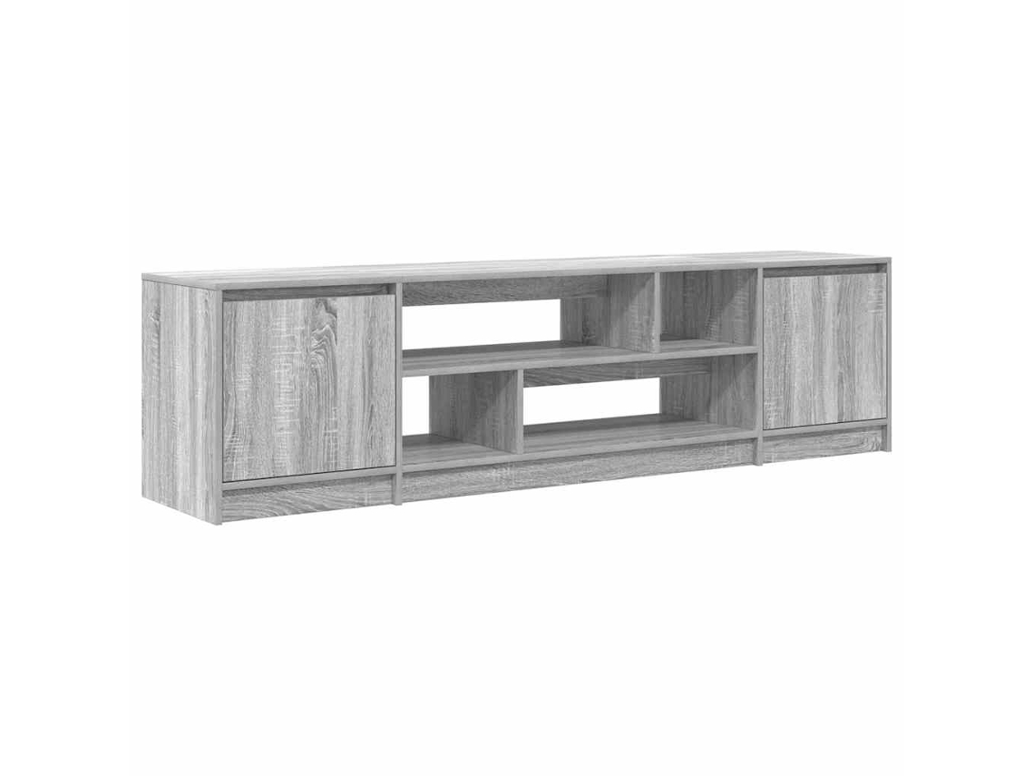 Mueble de TV de madera procesada gris vidaxl (188,5x41x50 cm)