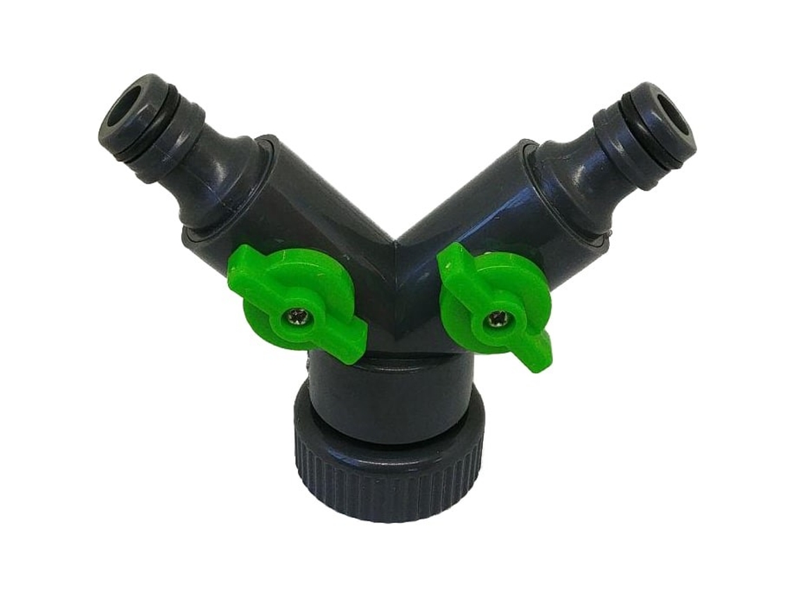 Divisor de grifo de manguera de dos ramas Irrigationpro