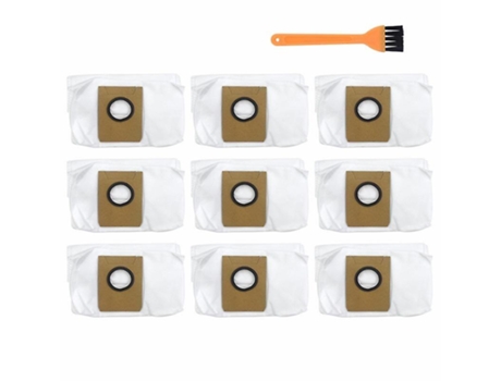 Saco de pó com 10 peças de reposição para ecovacs x1omni x1turbo robot