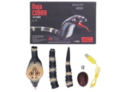 Bj-brinquedo De Serpente Com Controle Remoto Infrarrovermelho Modelo De Simulação Animal Elétrico Truco Listras