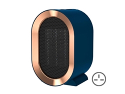 Calefactor Eléctrico Pequeño Para Interiores, Invierno, Multifuncional, Cerámico, Enchufe Británico, Azul.