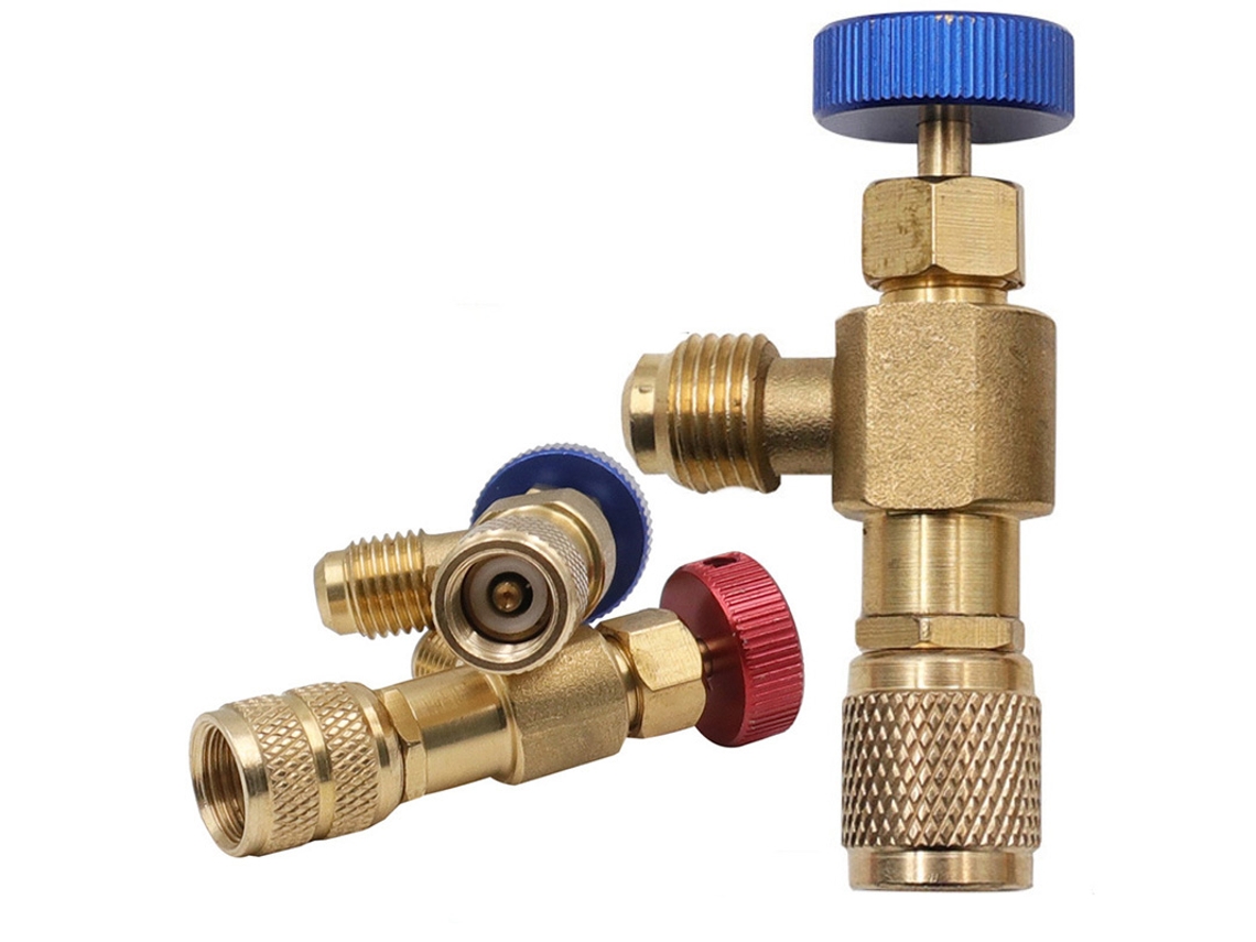 Válvula de carga R22 – Alta precisión | Rosca de 11 mm | Para sistemas de refrigeración