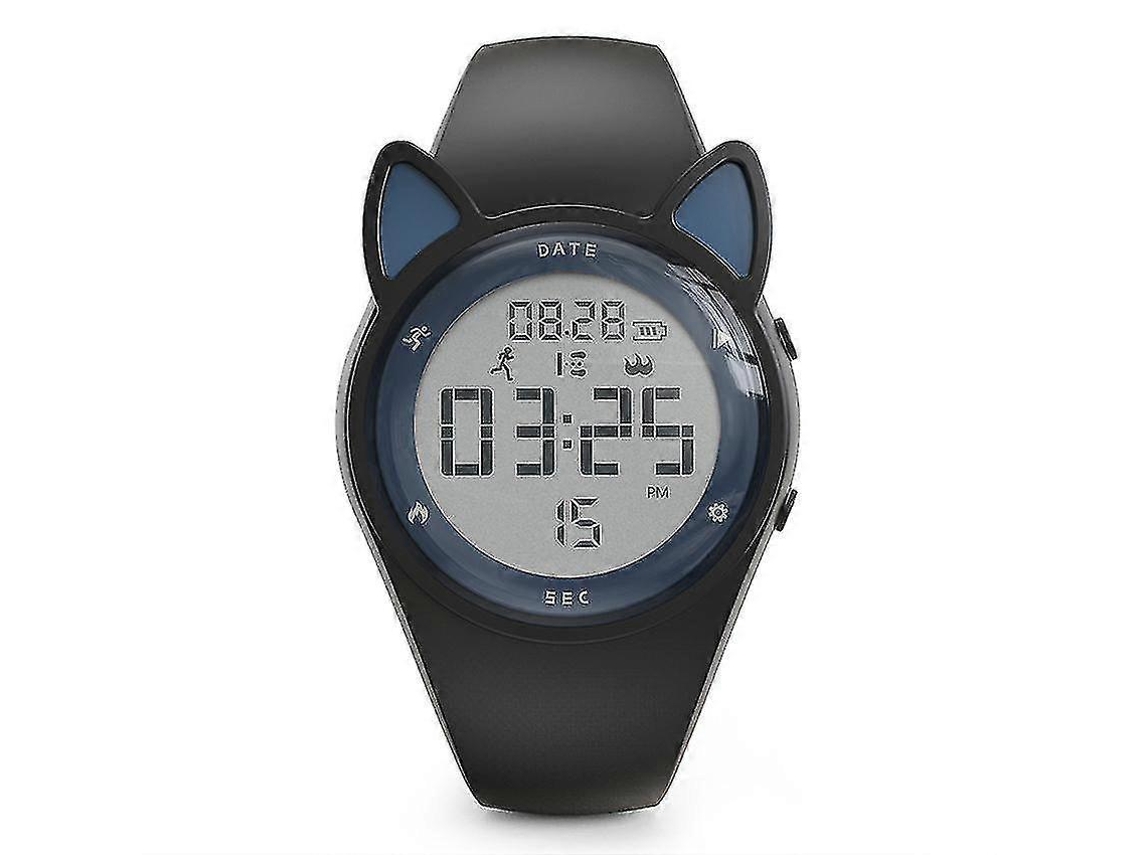 Reloj digital para niños, deportivo, resistente al agua, con podómetro y monitor de actividad física para bicicletas eléctricas.