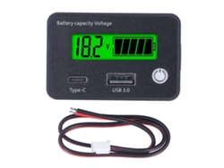 2026velora-monitor De Batería Lcd Digital Con Porcentar De Capacidade E Voltaje Para Carro E Carro De Golfe Dc8-30v