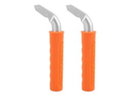 2pcs Auxiliar De Alça De Carro Anti-derrapante Portátil Suporte Para Entrada E Saída Veículo Laranja