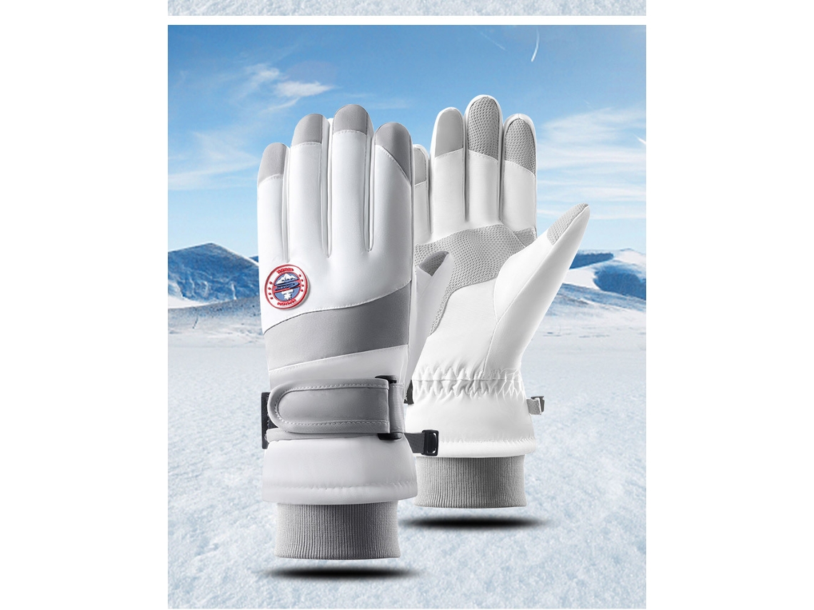 Guantes de esquí de invierno para hombre y mujer, impermeables, resistentes al viento, cálidos y gruesos. Talla única. 2311. Chennnls.