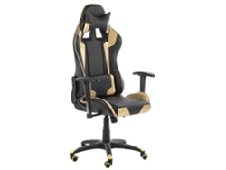 Silla de juego BELIANI Knight de Piel sintética Negro 71x71x140