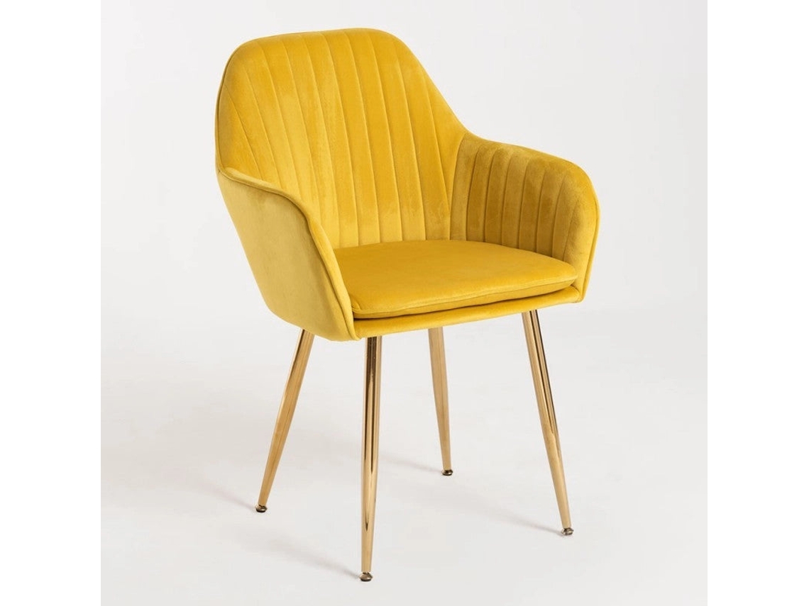DUDECOR Silla Norbana Gold Amarillo