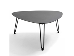 Mesa de centro triangular de metal