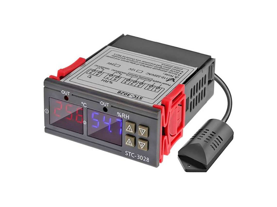 Controlador Digital De Temperatura Y Humedad -20℃ A +80℃ 00% A 100% Rh 110v-220v