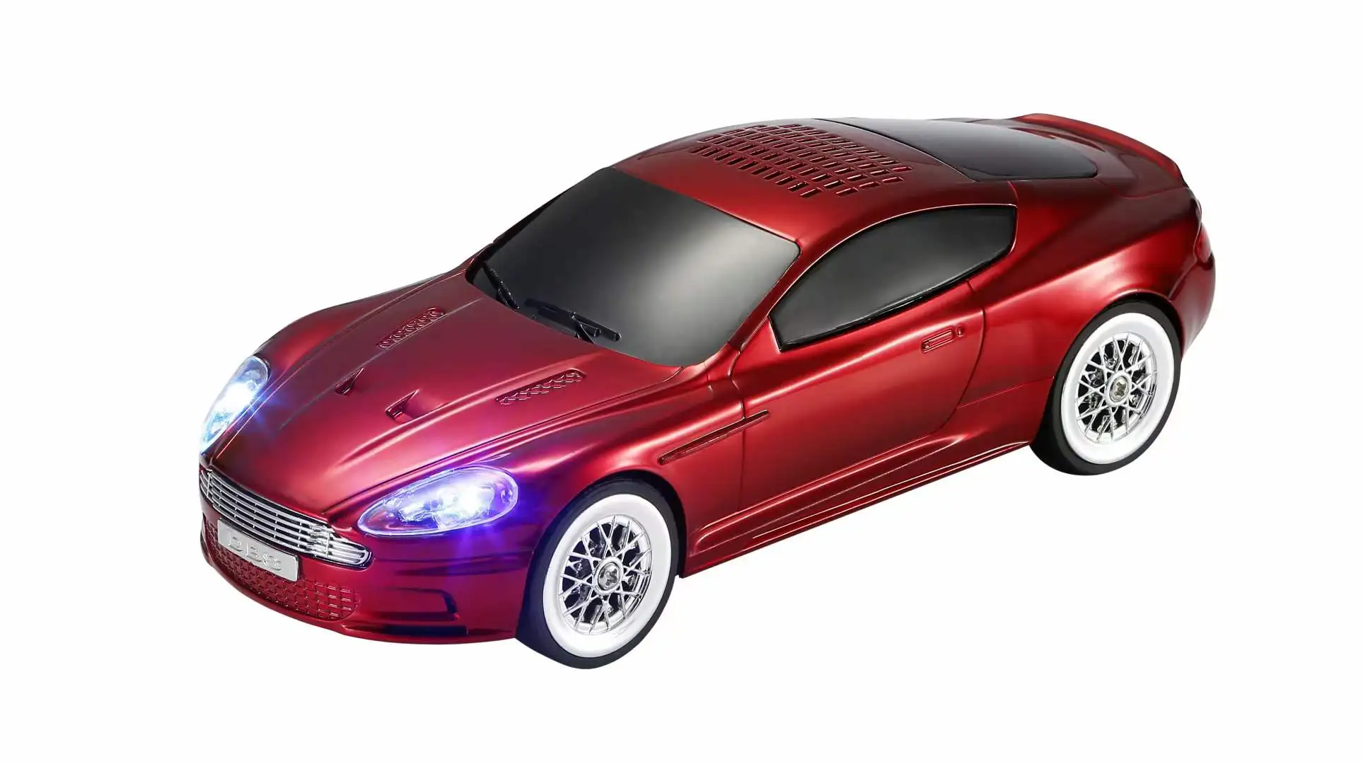 (rojo) Altavoz Bluetooth Inalámbrico Portátil Con Ranura Para Tarjeta Tf, Usb, Fm, Llamadas Manos Libres, Luz Led Y Tws.