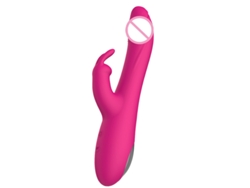 Vibrador Femenino De Conejo Telescpico De Doble Motor De 10 Velocidades (rojo) Yizhood