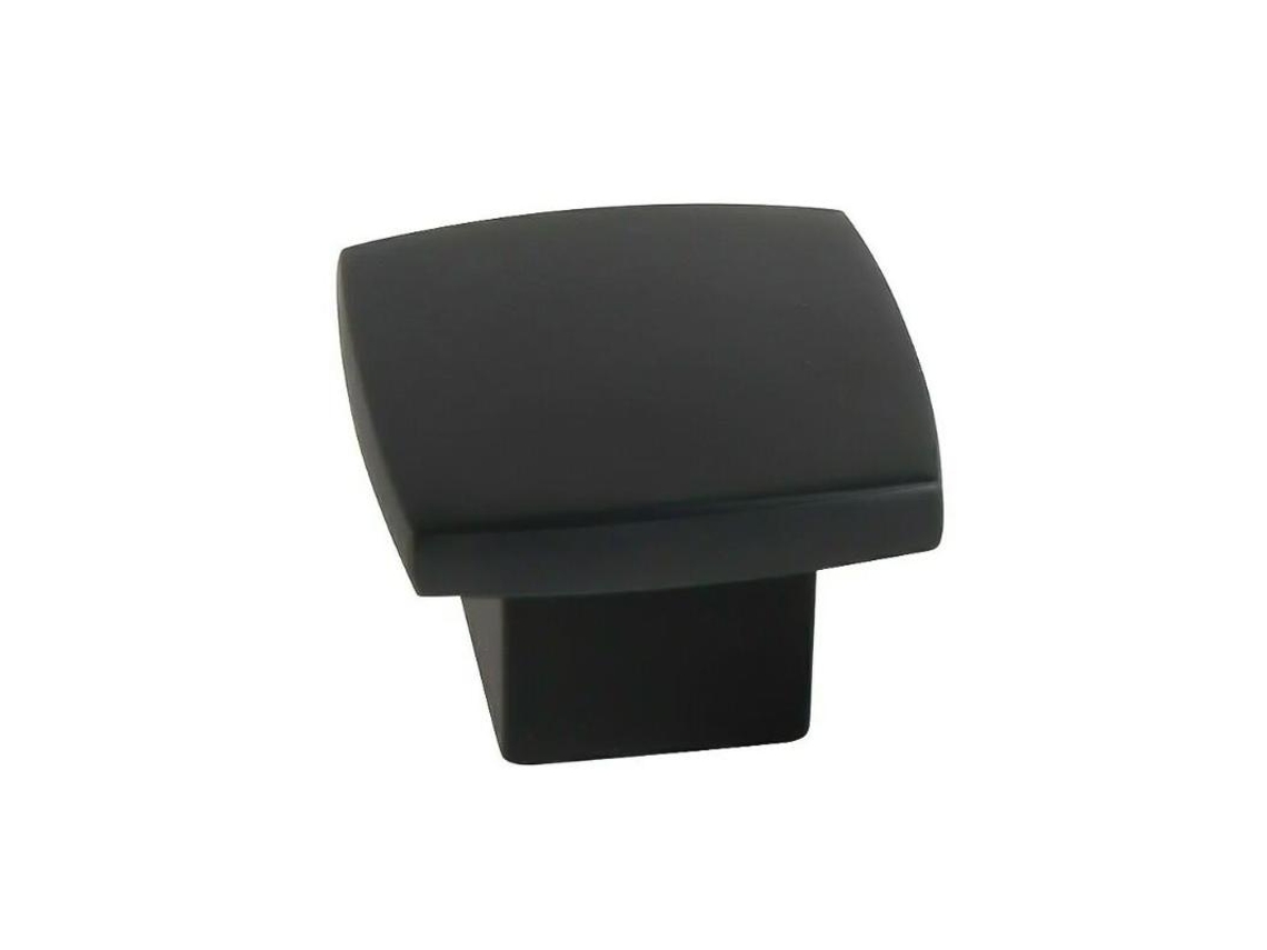 Pomo 25x25 Mm Pintura Negra Mate