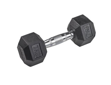 Mancuerna de goma hexagonal TANGA SPORTS