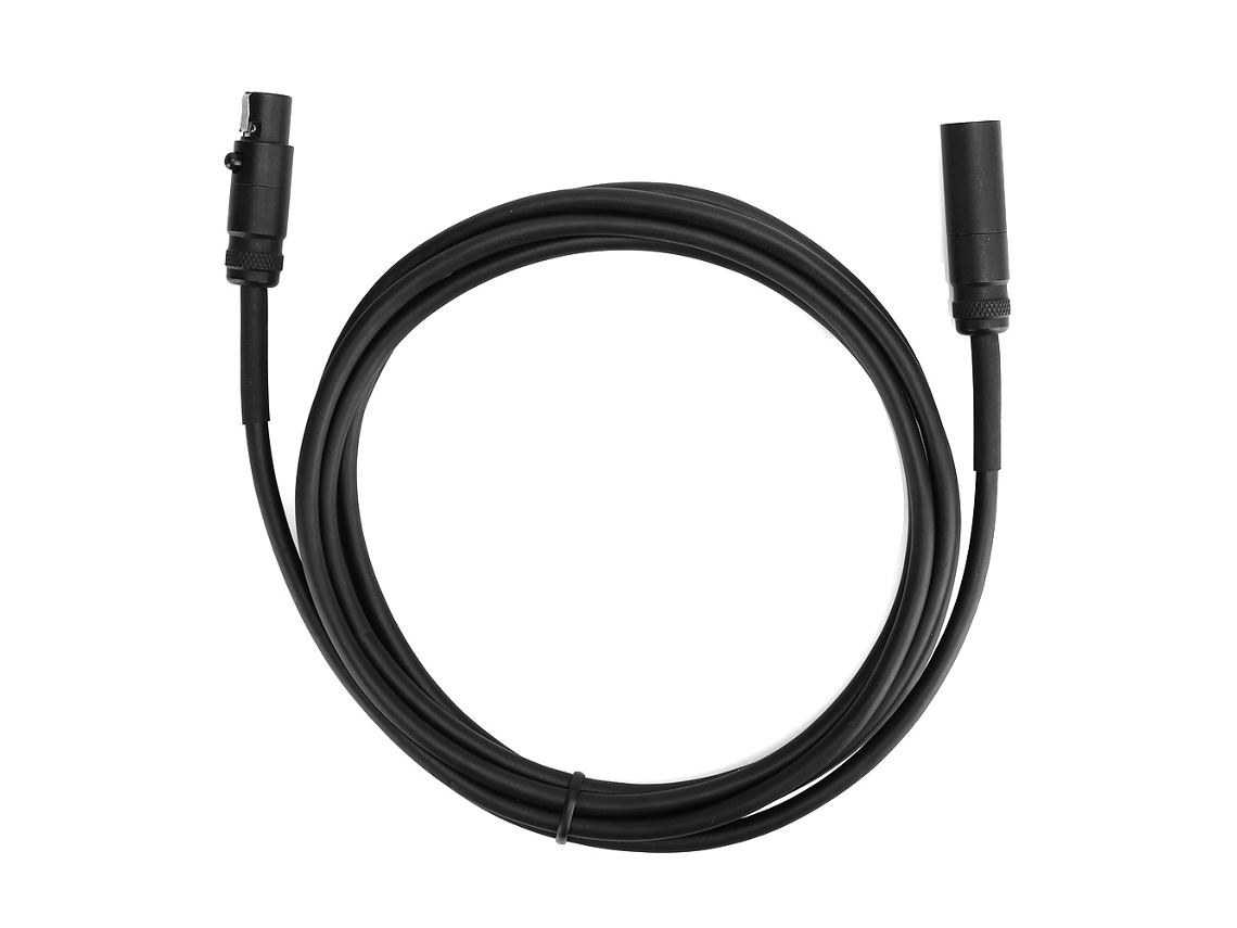 Cabo De Áudio Mini Xlr 3 Pinos Macho Para Fêmea Para Videocâmera Dslr Microfone 2m