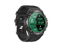 Smartwatch Senbono TG02 Plata con pantalla AMOLED de 1,43 pulgadas, GPS, altímetro y barómetro, batería de 500mAh, llamadas Bluetooth.
