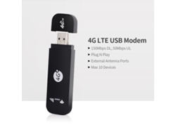 Módem USB WiFi 4G LTE con ranura para tarjeta SIM, punto de acceso, 150 Mbps, compatible con 10 dispositivos, blanco