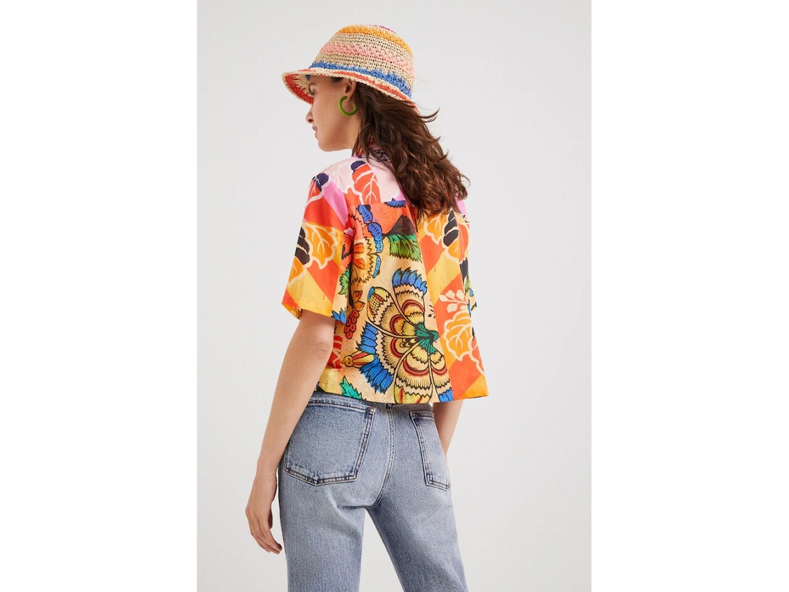 Camisa DESIGUAL Mujer (Multicolor - M)
