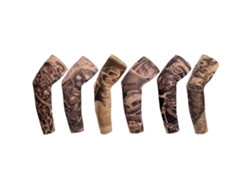 2026-6 Unidades Mangas De Brazo Ciclismo Protección Uv Estampado Calientadores Brazo Exterior