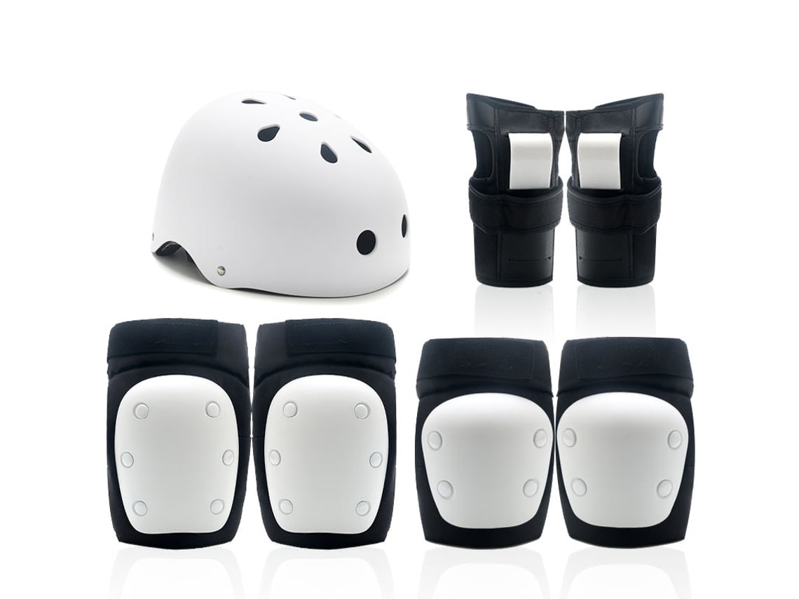 Juego de protección para casco de esquí Balance Bike para adultos y niños YUYSAN blanco (S 14-30 kg)