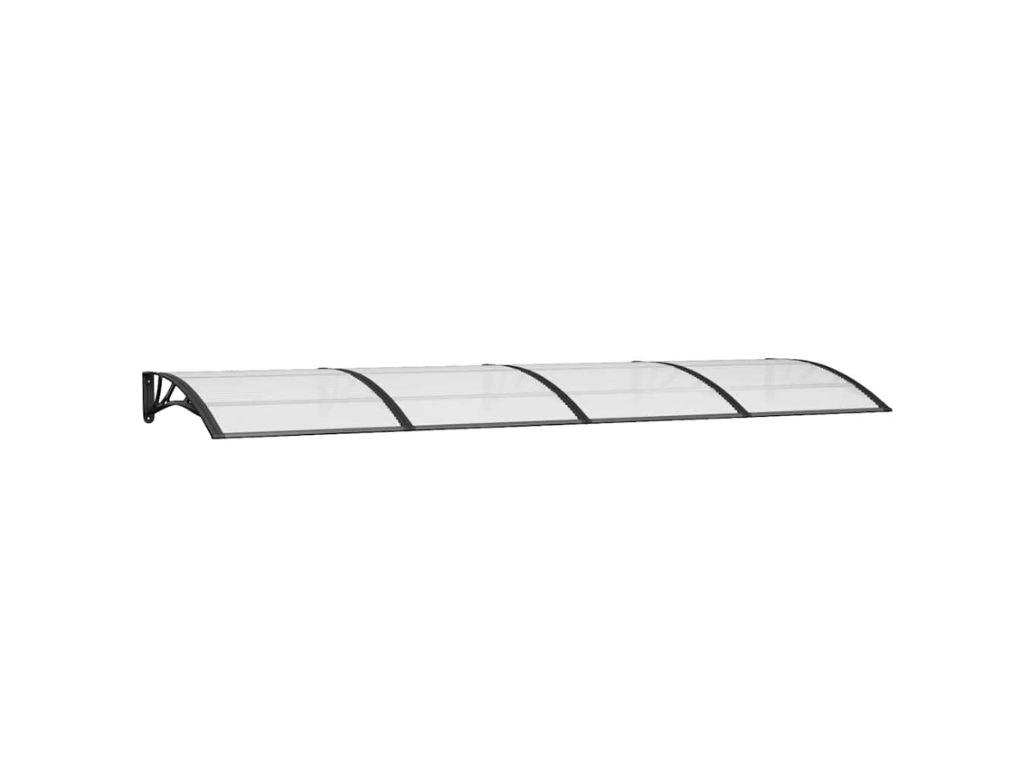 Maison Exclusive - Marquesina De Puerta Policarbonato Negro 350x100 Cm
