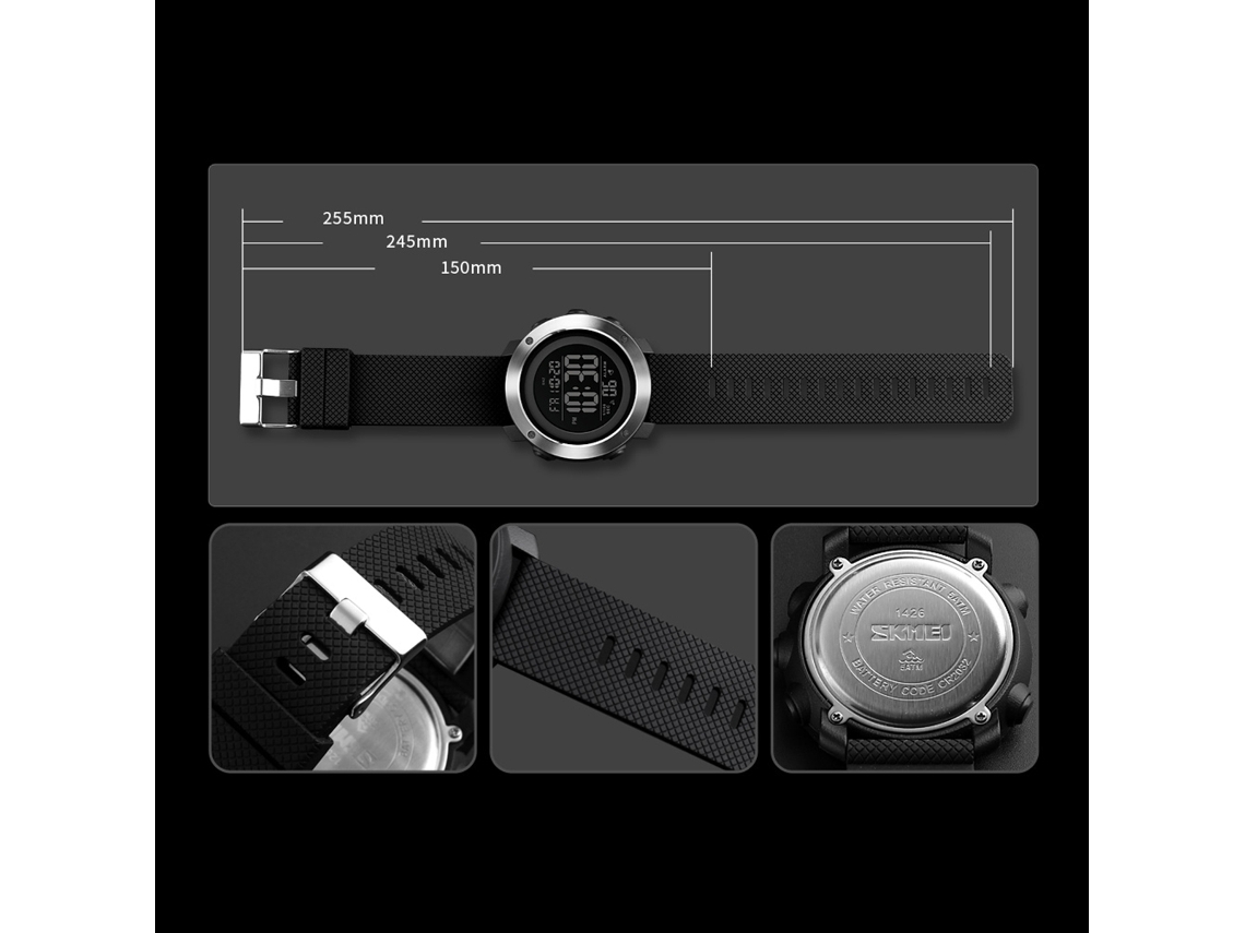 Reloj Deportivo Digital Skmei 1426 Para Hombre, Resistente Al Agua Hasta 5 Atm