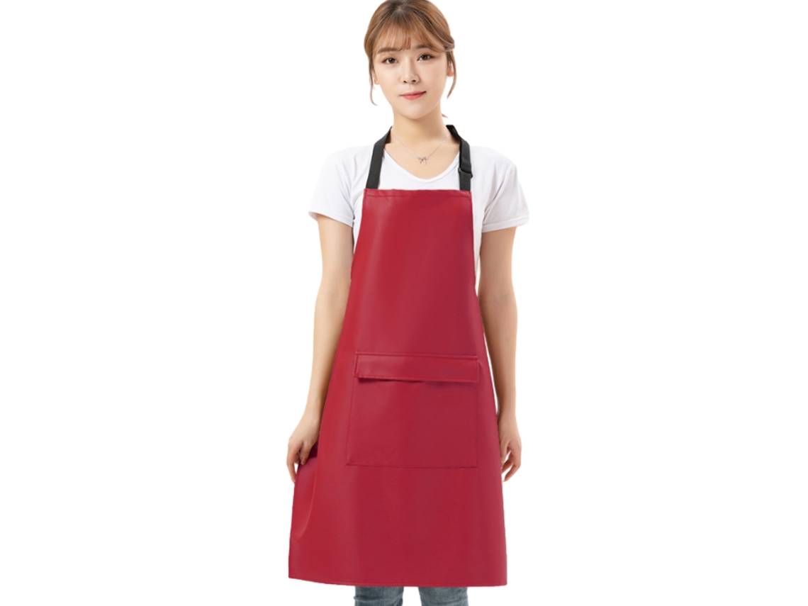 Delantal De Cuero Sintético Con Bolsillos Para Hombre Y Mujer, Impermeable Para Cocina, Cocinar, Lavado De Platos, Peluquería Canina