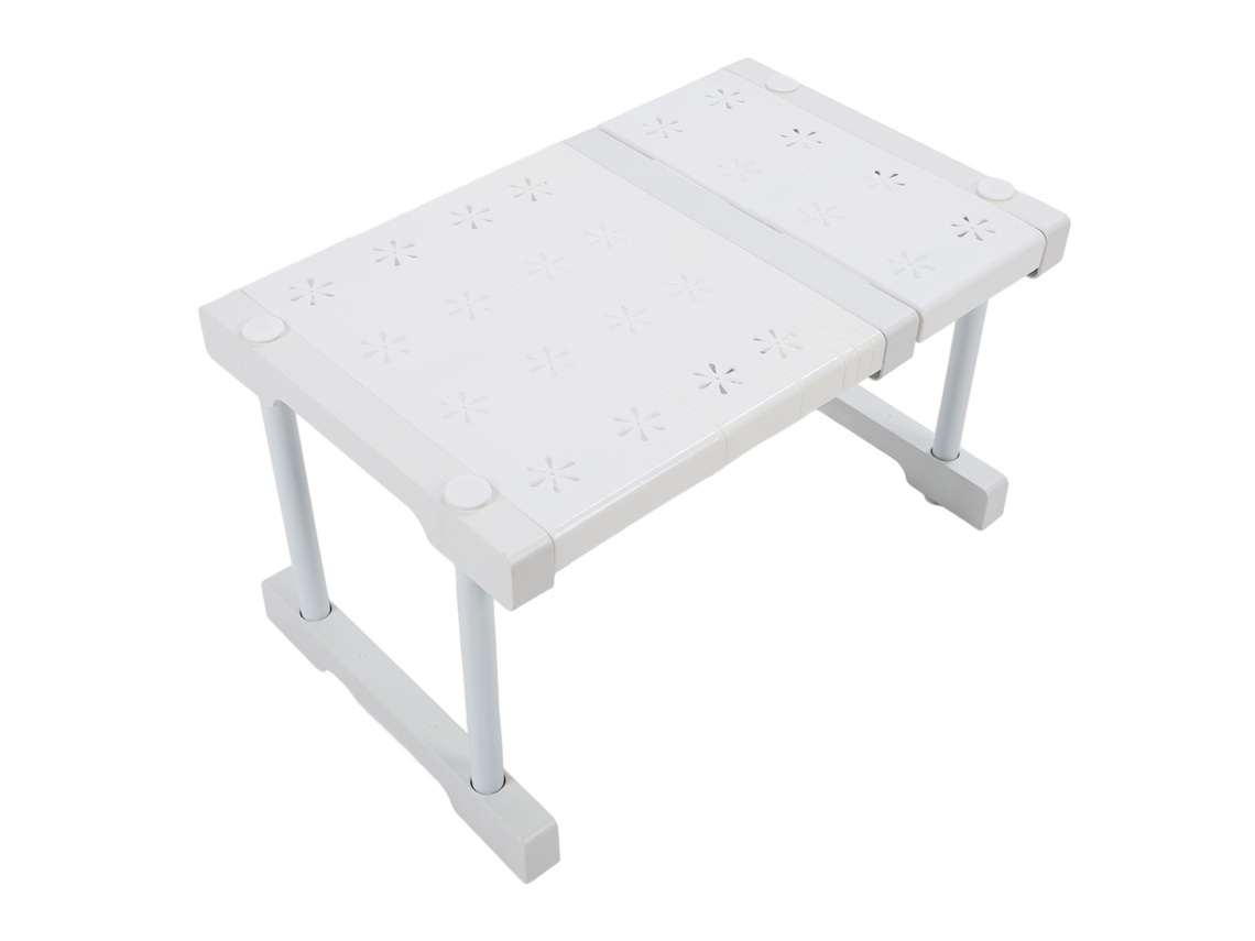 Estante Extensible Para Armario, De Acero Al Carbono, Abs Y Pp, Organizador De Espacio Para Cocina Y Baño, 27-38 Cm.