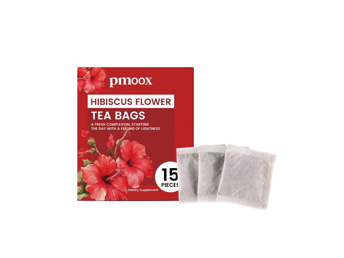 Té de hibisco fresco, natural y sin azúcar