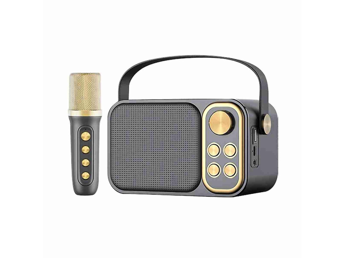 Altavoz Subwoofer De Karaoke Retro Mdug Con Micrófono - Con Bluetooth - 10 W