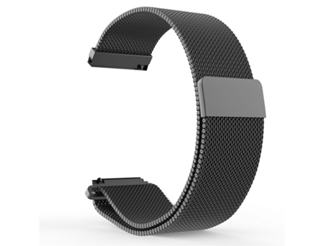 Correa de repuesto milanesa de acero inoxidable de 20 mm para Amazfit GTS / Amazfit GTS 2 (negra)