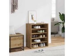 Mueble Zapatero | Armario Zapatero Madera Ingeniería Roble Artisan 60x35x70 Cm