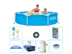 Intex Piscina Com Estrutura Redonda - 244x51 Cm - 7-peças S98