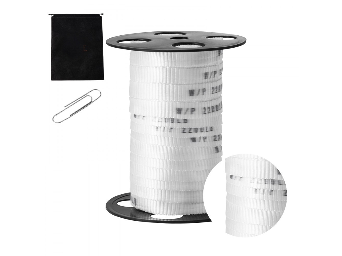 Juego de Cuerda y Cintas de Tracción de Poliéster 33m x 1,6cm Tekmaquinas