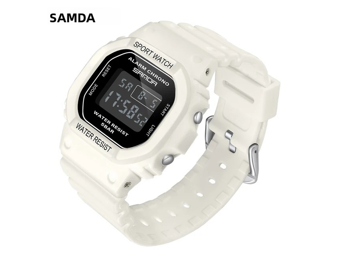 Reloj deportivo de lujo para mujer, resistente al agua, con visualización de día y fecha, elegante e informal.