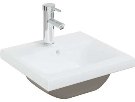 Lavabo VIDAxL Empotrado con Grifo Cerámica Blanco 42x39x18 cm