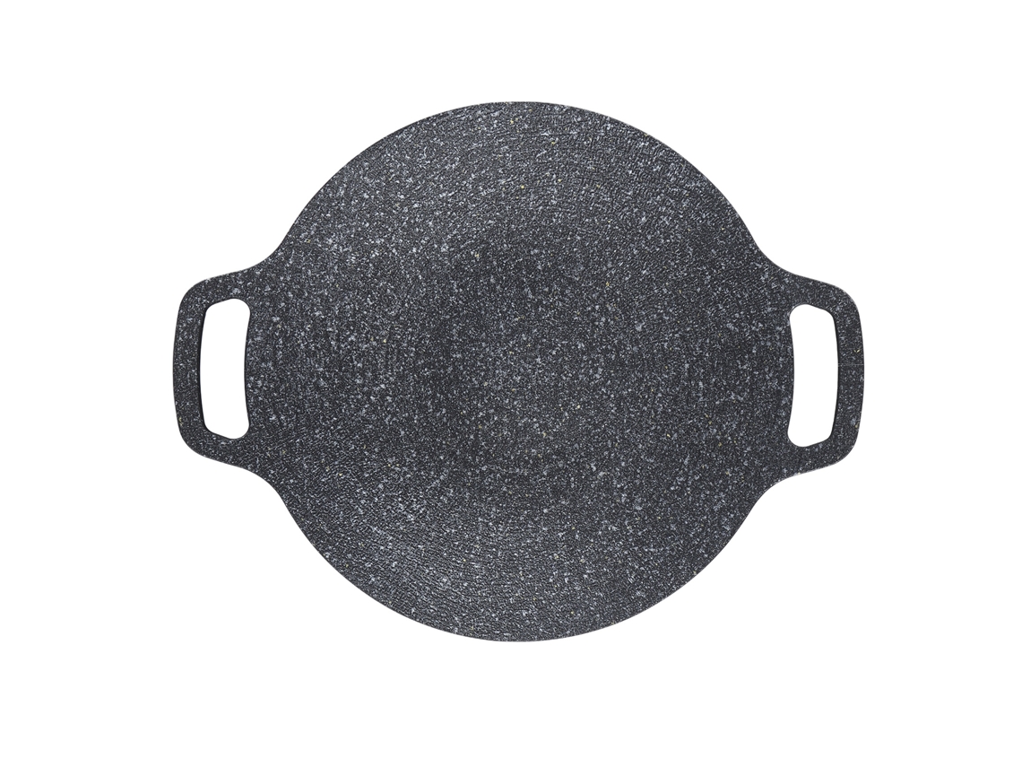 Placa de barbacoa de aluminio antiadherente de 38 cm para cocinas de inducción