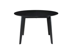 Mesa de comedor extensible redonda negra L120-150 cm LEENA MILIBOO