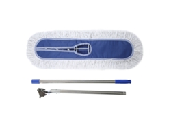 Fregona plana de tela Oxford con rotación de 360 grados para limpieza de pisos, ideal para hoteles, fábricas y hogares, 80 cm/31,5 pulgadas