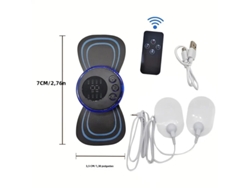 Massageador de Pescoço Recarregável com Controle Remoto, 8 Modos, Pulso Ems de Baixa Frequência. MDUG