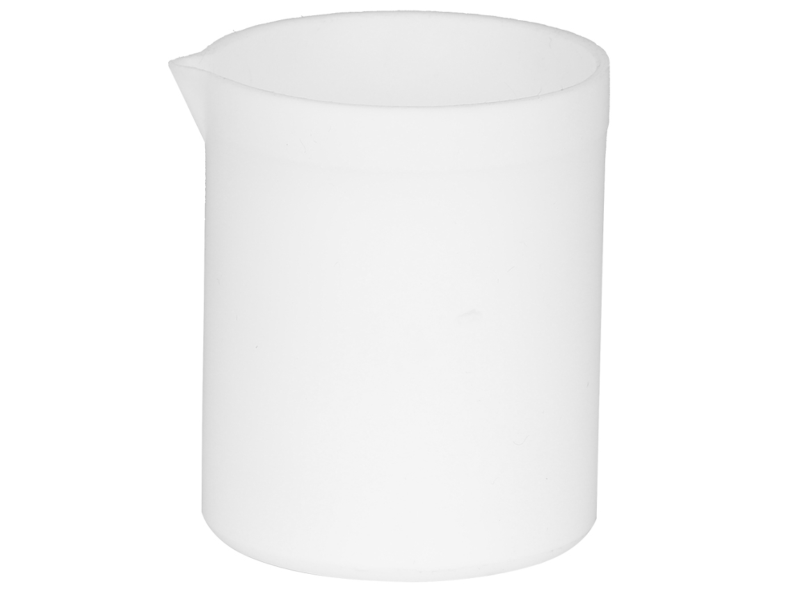 Vaso Medidor De Laboratorio De Ptfe Resistente A Ácidos Y Bases, Blanco, Antiadherente, Con Alta Lubricación (100 Ml)