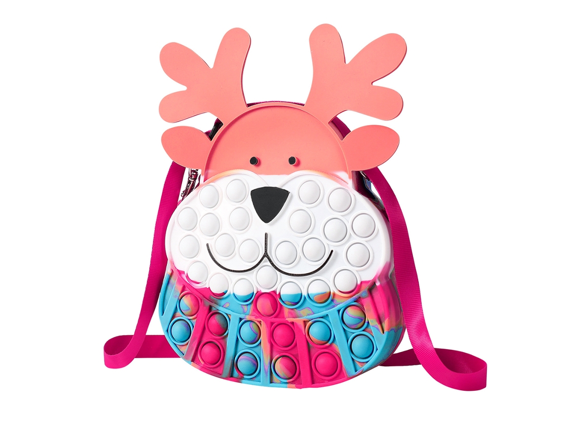 Ats-bolsa Monedero Elfo Navideño Push Bubble Silicona Juguete Antiestrés Portátil Regalo Para Niñas