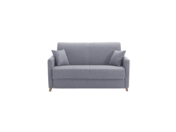 Sofá Cama 2-3 Plazas Nórdico Gris Y Madera Clara Con Colchón de 13 Cm Skandy MILIBOO