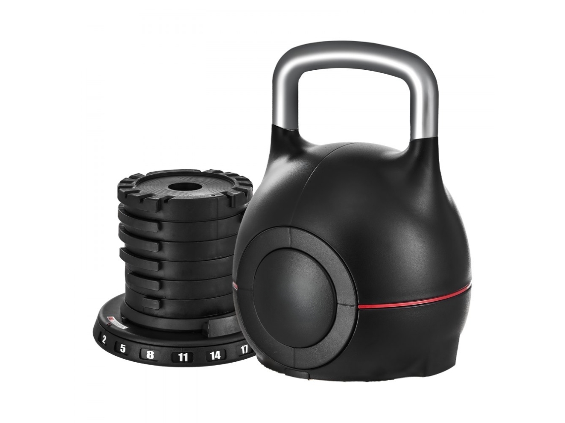 Kettlebell ajustable 7 niveles de peso 2 20 kg para entrenamiento de fuerza y culturismo Tekmaquinas
